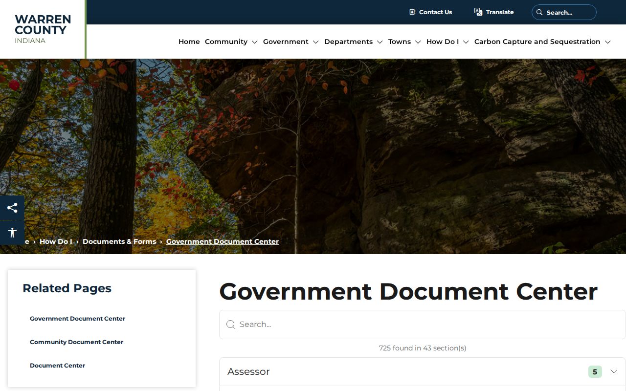 Warren County bench warrant public document center categories