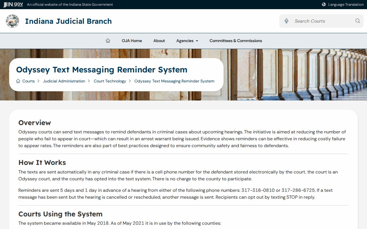 Warren County arrest warrant hearing reminder information