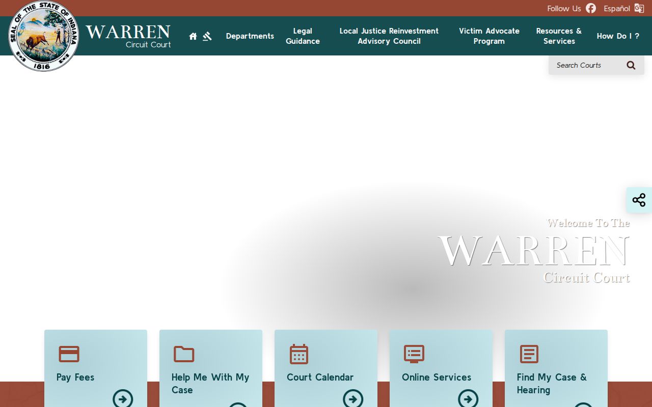 Warren County warrant records Circuit Court contact information